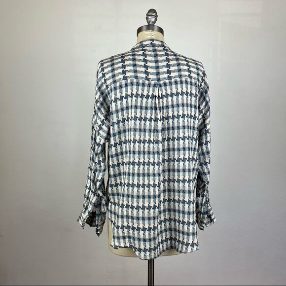 Lou & Grey for LOFT Multi Colored Houndstooth Top XS - Picture 8 of 10